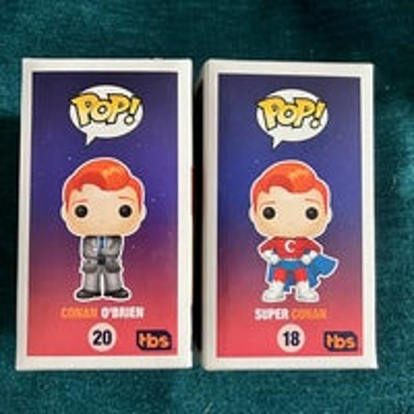 Conan O'Brien TBS Set of 2 Funko Pops Gamestop Exclusive - Picture 5 of 5
